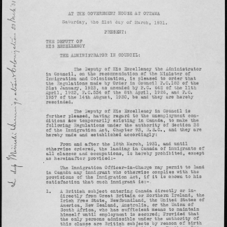 A white page of a typed document with handwriting along the left and top margins of the first page as well as at the end of the document.